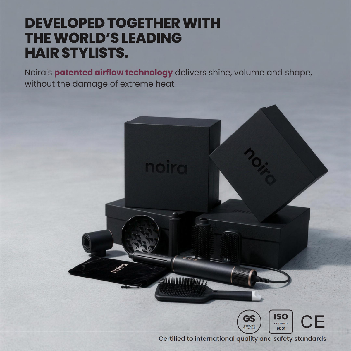 Noira Airflow set, developed together with hair stylists